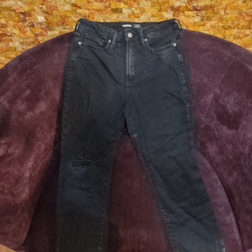 Old Navy Black Jeans with Small Rips
